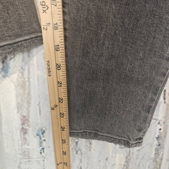 Agolde Jeans Sophie High Rise Crop Maverick Size 29 Black Distressed - Picture 8 of 9